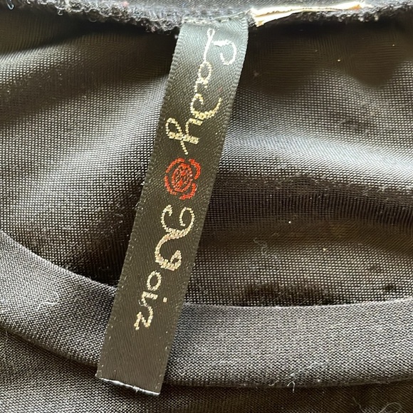 Embellished Rhinestone French Quarter Mardi Gras New Orleans Fleur De Lis Top SM - Picture 7 of 13